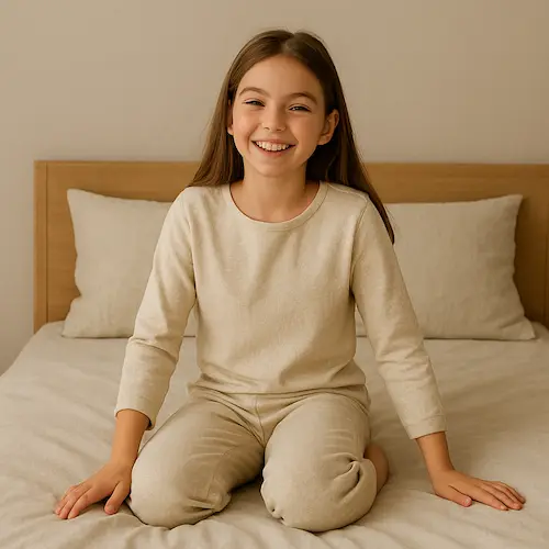 Фото конопляної постілі на ліжку